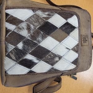 STS "patches" cowhide backpack